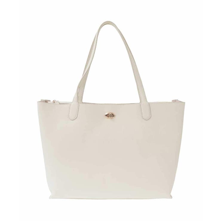 アイボリー | 牛革スクエアトートバッグ | MK MICHEL KLEIN BAG