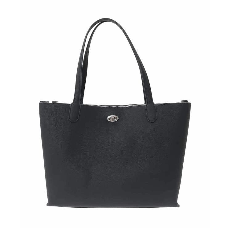ブラック | 牛革スクエアトートバッグ | MK MICHEL KLEIN BAG