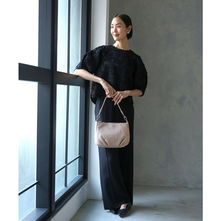 [2WAY]ラウンドタック牛革ワンハンドルバッグ | MK MICHEL KLEIN BAG | 詳細画像15 
