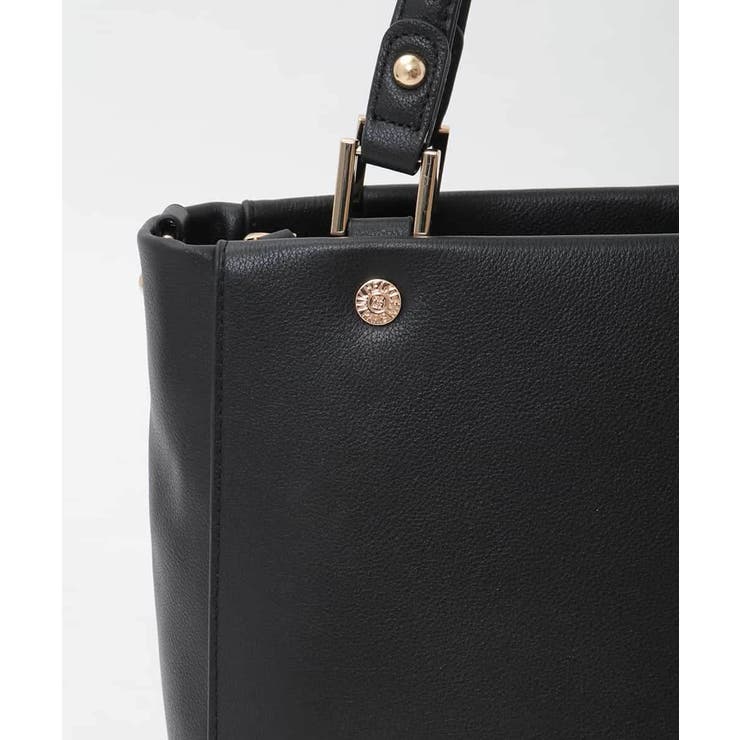[2WAY/A4収納可]メタルポイント牛革トートバッグ | MK MICHEL KLEIN BAG | 詳細画像11 