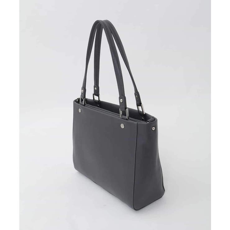 [2WAY/A4収納可]メタルポイント牛革トートバッグ | MK MICHEL KLEIN BAG | 詳細画像3 