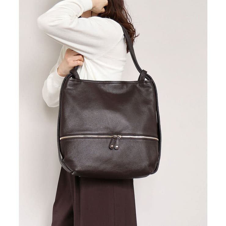 [2WAY]カウレザー変形デザインリュック | MK MICHEL KLEIN BAG | 詳細画像1 