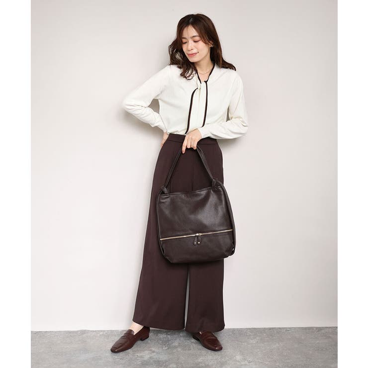 [2WAY]カウレザー変形デザインリュック | MK MICHEL KLEIN BAG | 詳細画像12 