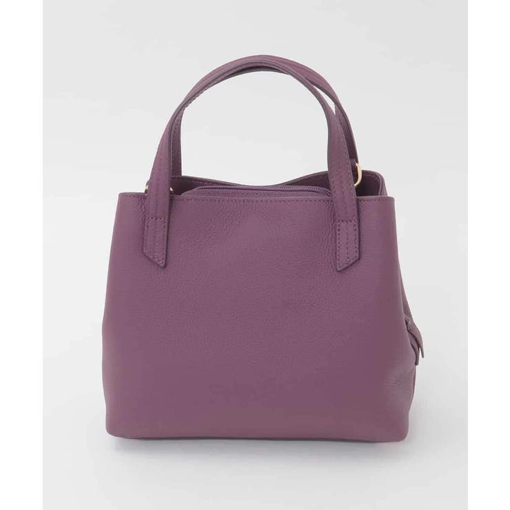 パープル | [2WAY]牛革コンパクトスクエアバッグ | MK MICHEL KLEIN BAG