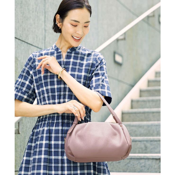 [2WAY]ベルトハンドルタックデザイントート | MK MICHEL KLEIN BAG | 詳細画像1 