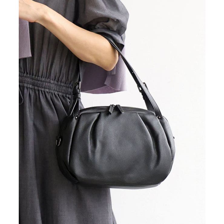 ブラック | [2WAY]ベルトハンドルタックデザイントート | MK MICHEL KLEIN BAG