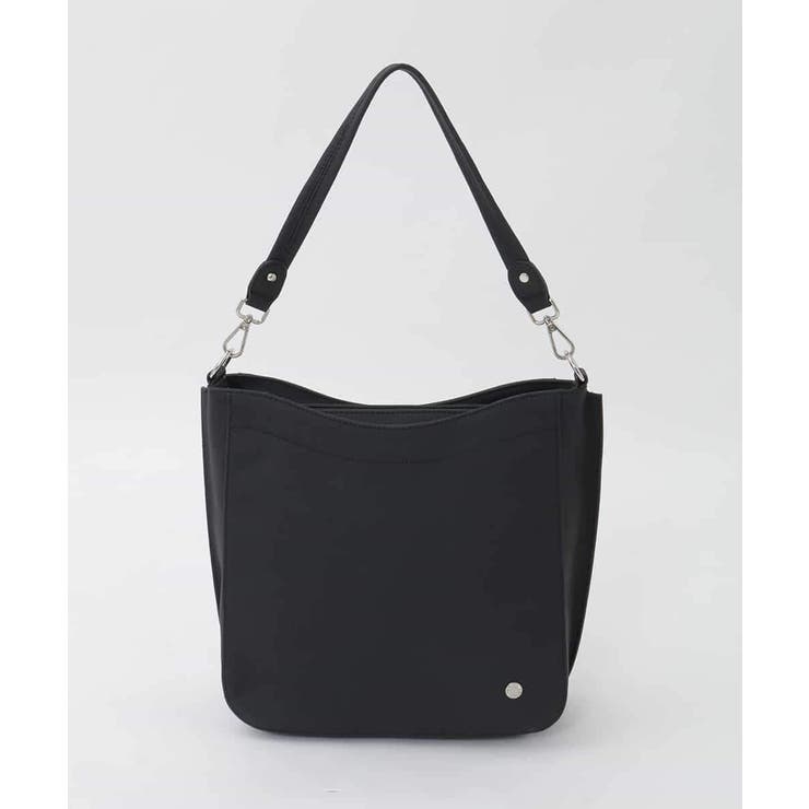 ブラック | [2WAY]切り替えデザイン牛革ショルダーバッグ | MK MICHEL KLEIN BAG