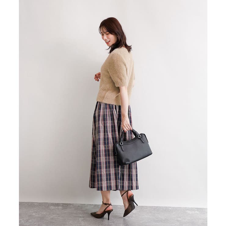 [2WAY/軽量]ダブルジップレザーコンパクトバッグ | MK MICHEL KLEIN BAG | 詳細画像15 
