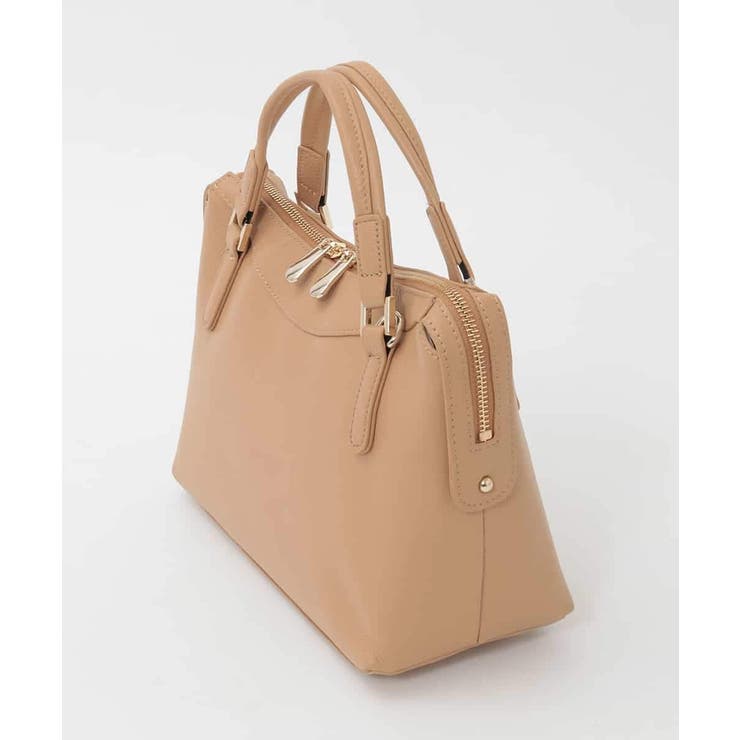 [2WAY/軽量]ダブルジップレザーコンパクトバッグ | MK MICHEL KLEIN BAG | 詳細画像2 