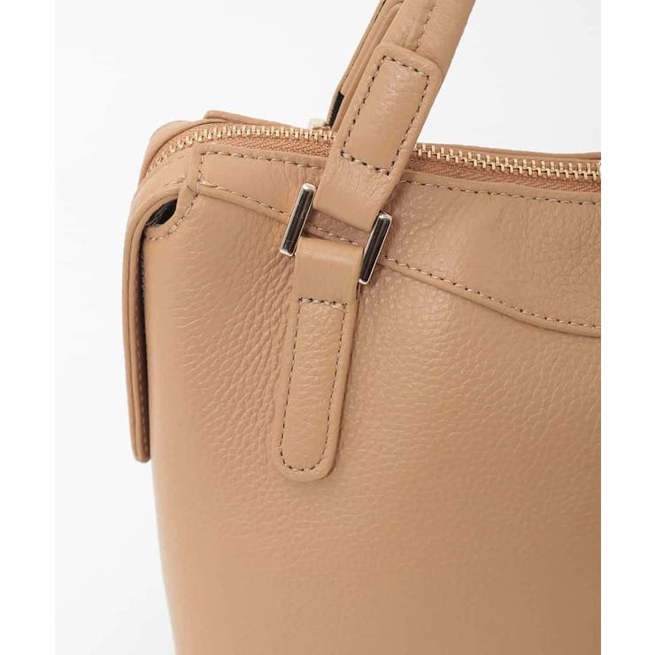 [2WAY/軽量]ダブルジップレザーコンパクトバッグ | MK MICHEL KLEIN BAG | 詳細画像5 