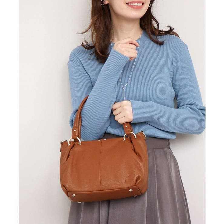 [2WAY]リングデザイン牛革コンパクトトート | MK MICHEL KLEIN BAG | 詳細画像1 