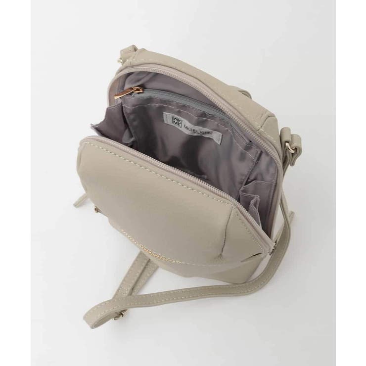 [300g以下の軽量]牛革ラウンドジップショルダーバッグ | MK MICHEL KLEIN BAG | 詳細画像11 