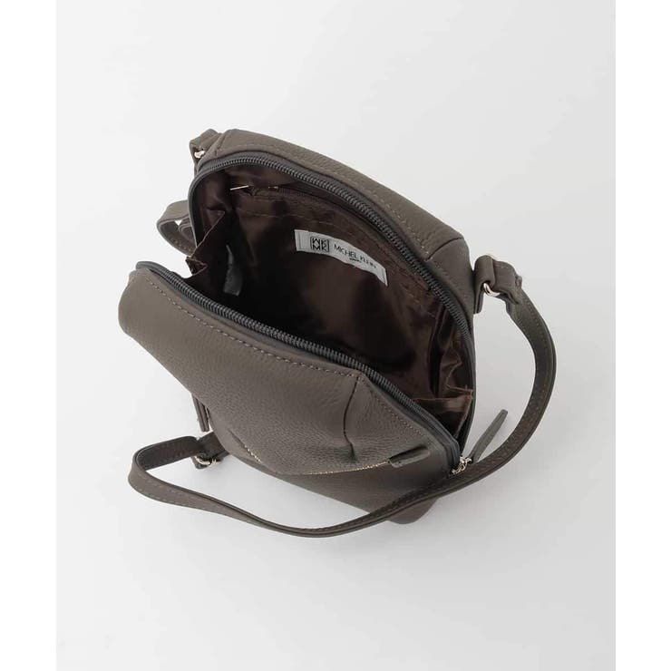 [300g以下の軽量]牛革ラウンドジップショルダーバッグ | MK MICHEL KLEIN BAG | 詳細画像13 