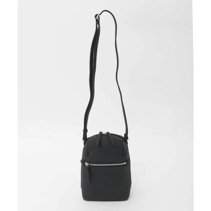 ブラック | [300g以下の軽量]牛革ラウンドジップショルダーバッグ | MK MICHEL KLEIN BAG