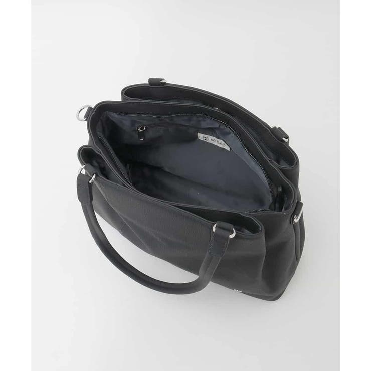 [2WAY/A4収納可]サークルメタルデザイン牛革トートバッグ | MK MICHEL KLEIN BAG | 詳細画像13 