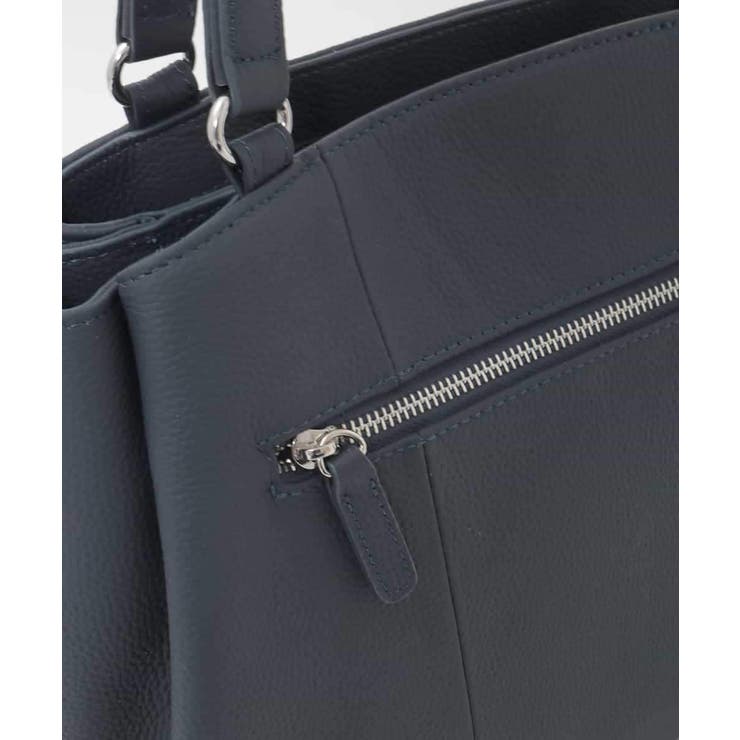 [2WAY/A4収納可]サークルメタルデザイン牛革トートバッグ | MK MICHEL KLEIN BAG | 詳細画像8 