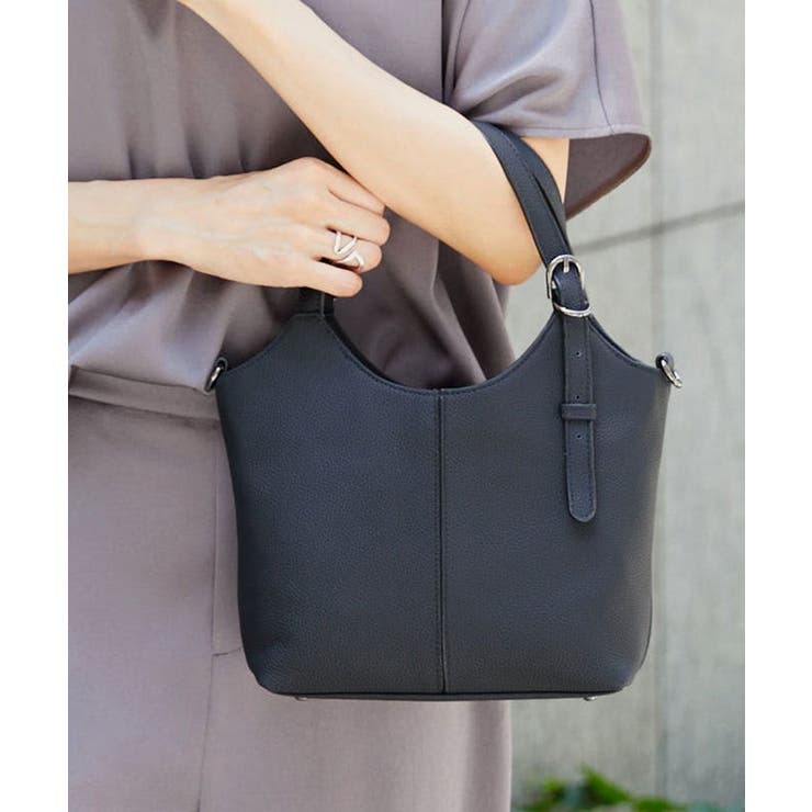 [2WAY]ベルトデザインレザーミニトート | MK MICHEL KLEIN BAG | 詳細画像1 