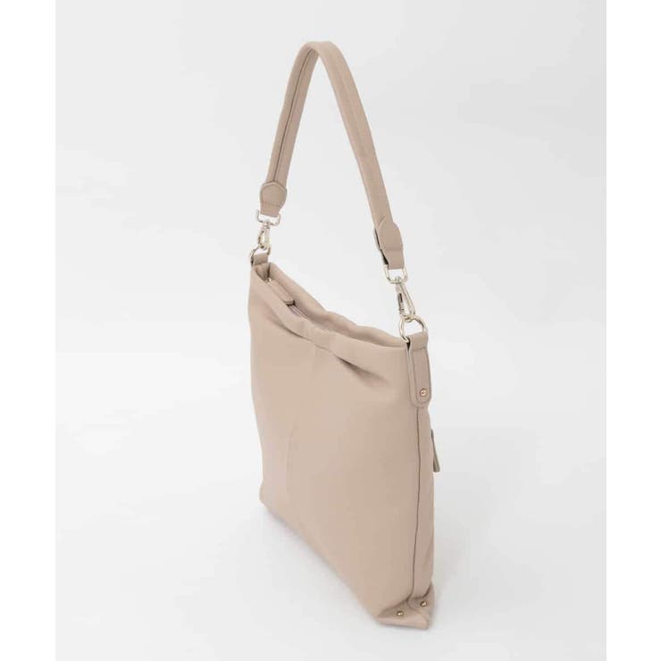 [2WAY]タックデザイン牛革スクエアショルダーバッグ | MK MICHEL KLEIN BAG | 詳細画像2 