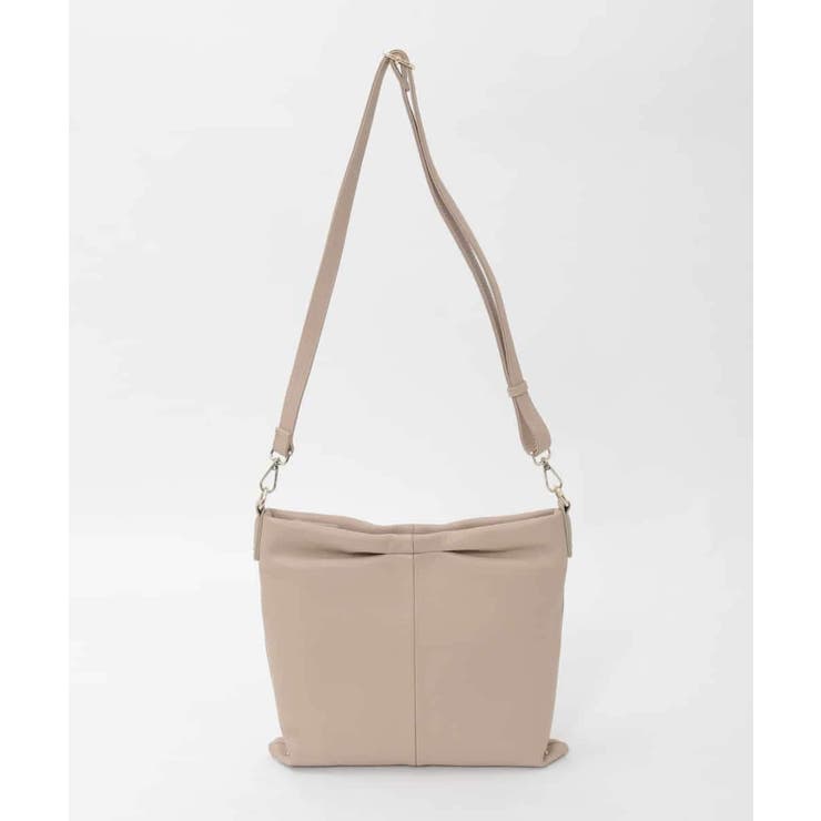 [2WAY]タックデザイン牛革スクエアショルダーバッグ | MK MICHEL KLEIN BAG | 詳細画像4 