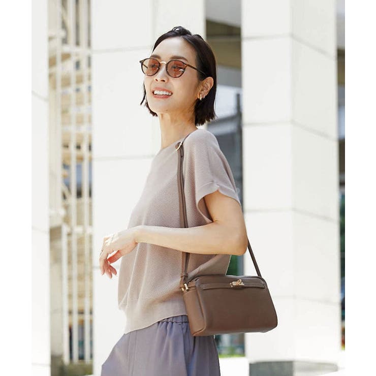 [軽量]カウレザースクエアミニショルダー | MK MICHEL KLEIN BAG | 詳細画像1 