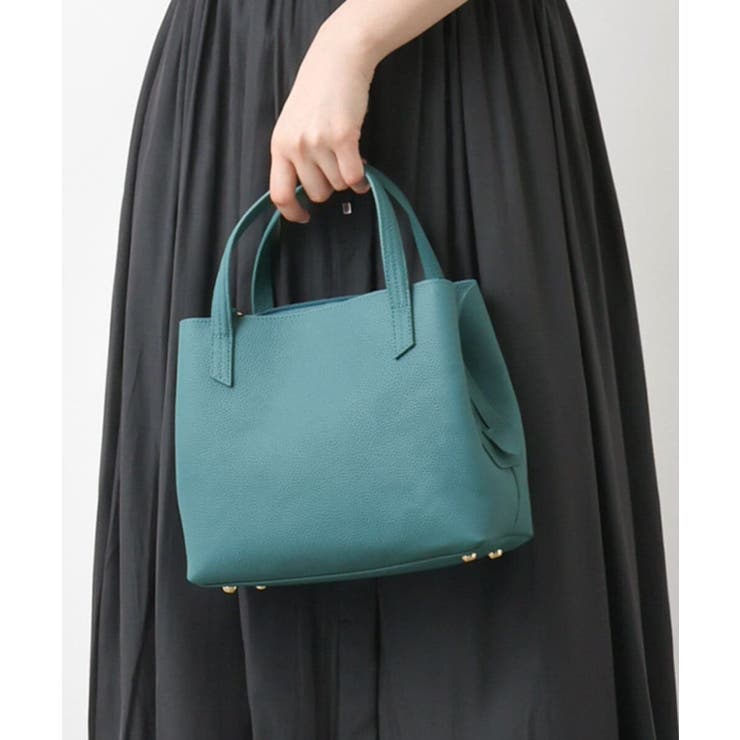 グリーン | [2WAY]牛革コンパクトトートバッグ | MK MICHEL KLEIN BAG