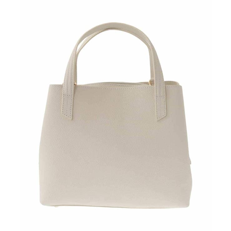 アイボリー | [2WAY]牛革コンパクトトートバッグ | MK MICHEL KLEIN BAG