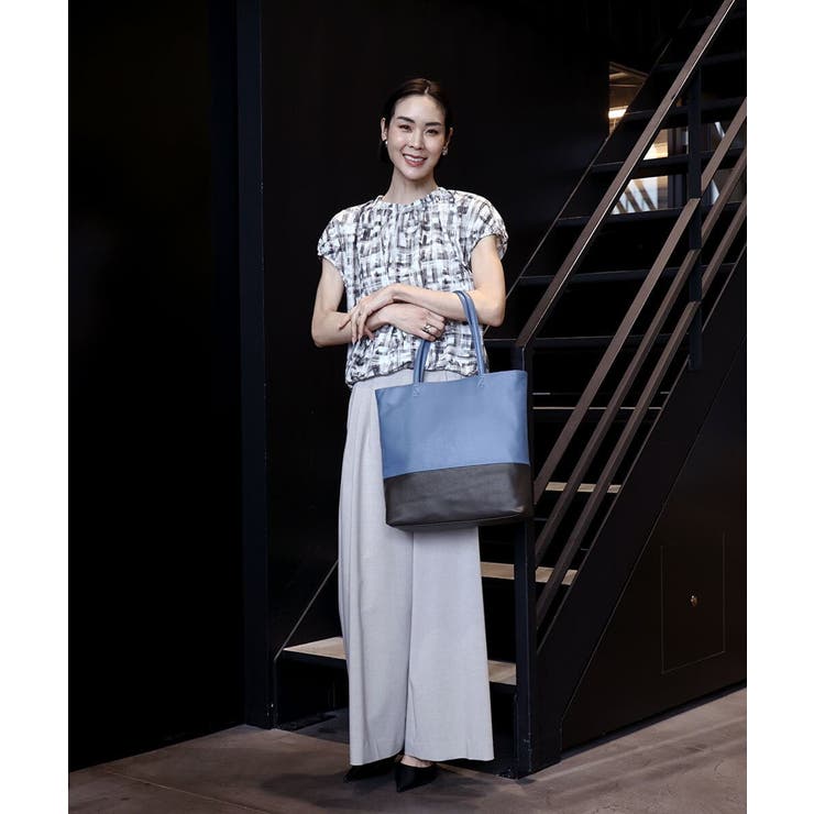 [A4収納可]カウレザースクエアトートバッグ | MK MICHEL KLEIN BAG | 詳細画像18 