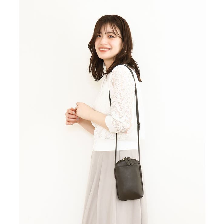 ダークブラウン | [200g以下の軽量]牛革ウォレットショルダーバッグ | MK MICHEL KLEIN BAG