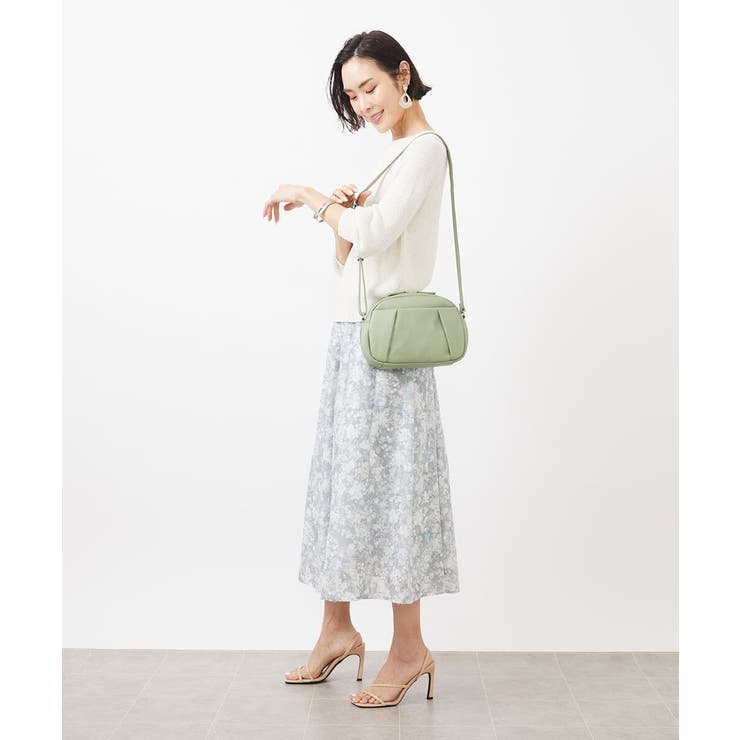 タックポイントラウンドショルダーバッグ | MK MICHEL KLEIN BAG | 詳細画像18 