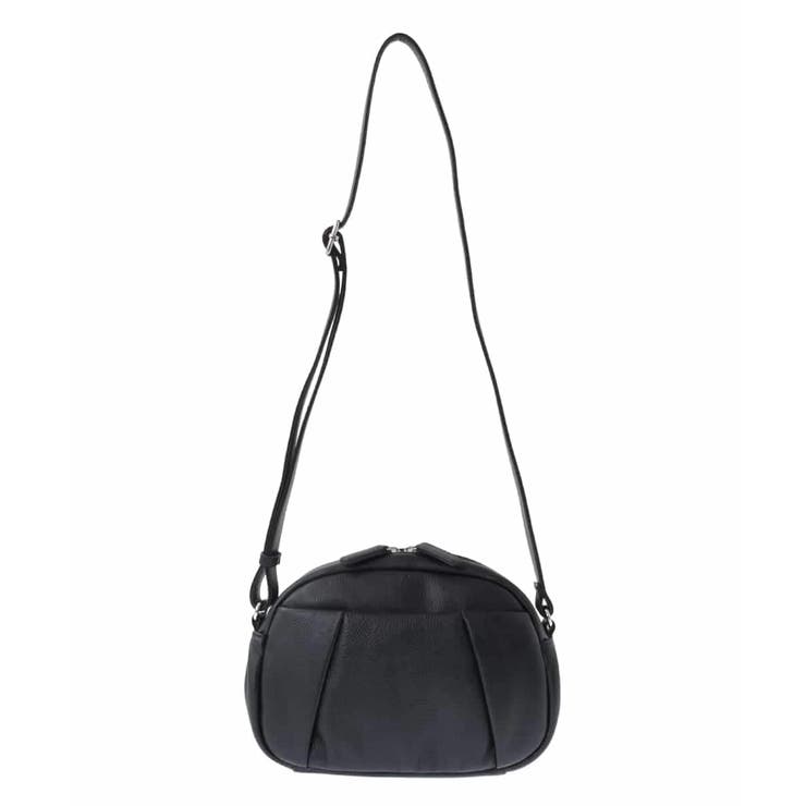 ブラック | タックポイントラウンドショルダーバッグ | MK MICHEL KLEIN BAG