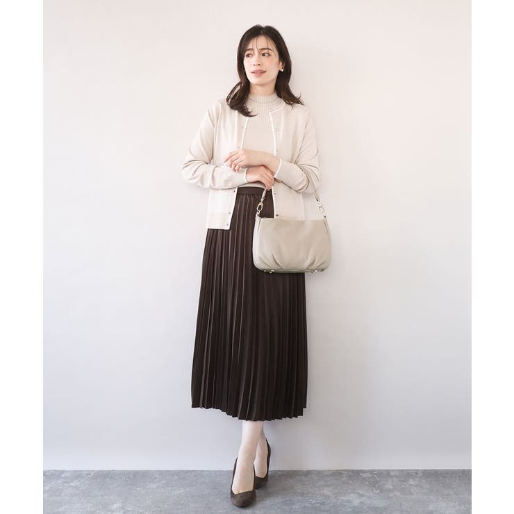 [2WAY]ギャザーポイント牛革ワンハンドルバッグ | MK MICHEL KLEIN BAG | 詳細画像14 