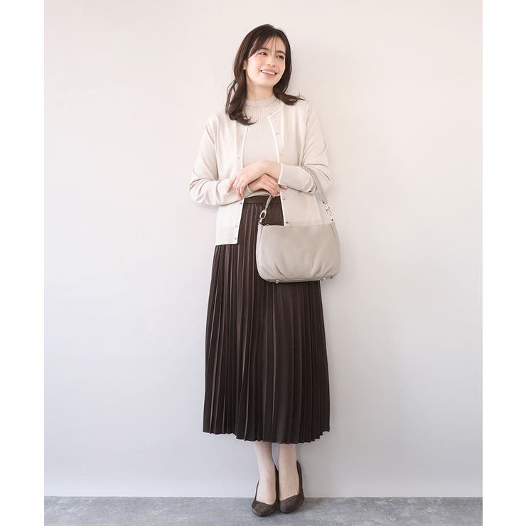 [2WAY]ギャザーポイント牛革ワンハンドルバッグ | MK MICHEL KLEIN BAG | 詳細画像15 