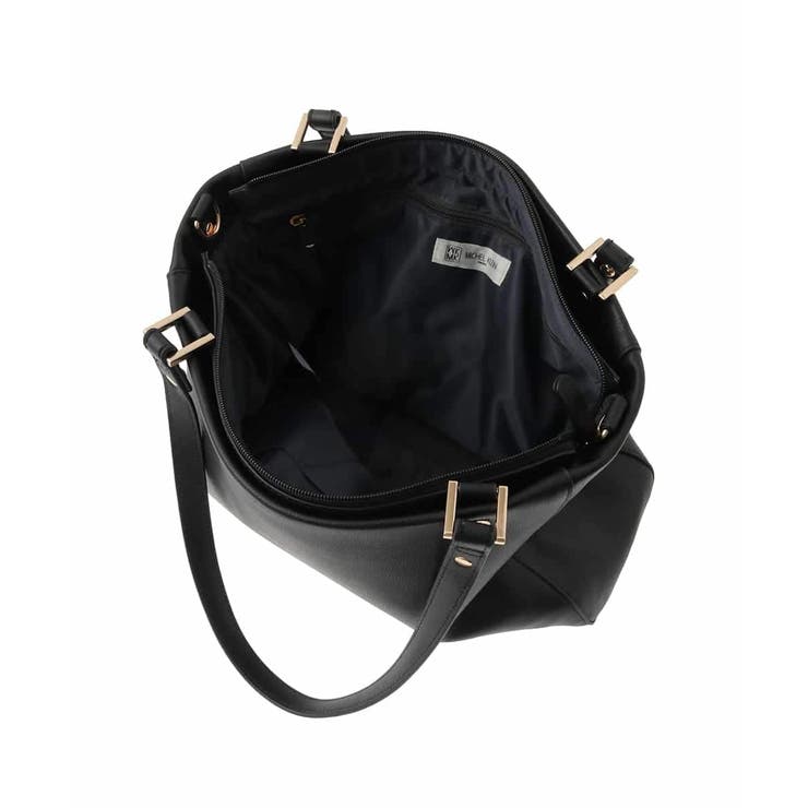 [2WAY/A4収納可]メタルポイント牛革トートバッグ | MK MICHEL KLEIN BAG | 詳細画像13 