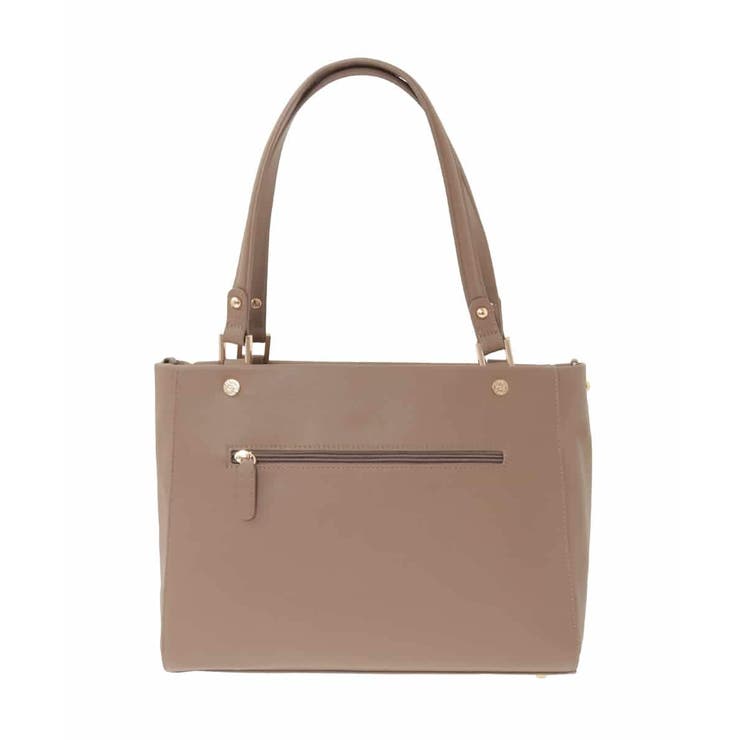 [2WAY/A4収納可]メタルポイント牛革トートバッグ | MK MICHEL KLEIN BAG | 詳細画像4 