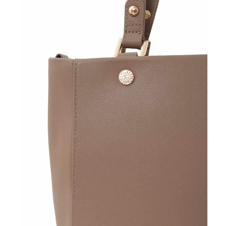 [2WAY/A4収納可]メタルポイント牛革トートバッグ | MK MICHEL KLEIN BAG | 詳細画像6 