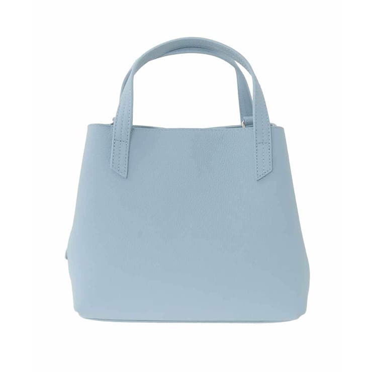 ライトブルー | [2WAY]コンパートメント牛革デザインバッグ | MK MICHEL KLEIN BAG