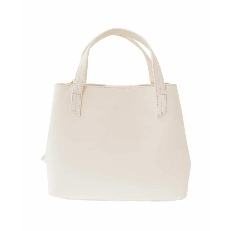 アイボリー | [2WAY]コンパートメント牛革デザインバッグ | MK MICHEL KLEIN BAG