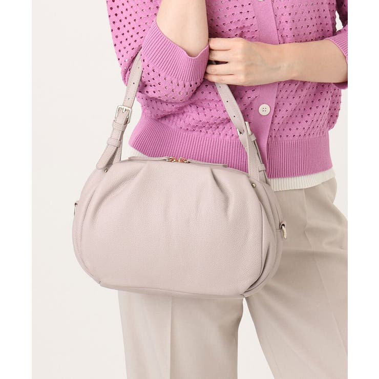 ライトグレー | [2WAY]ベルトハンドルタックデザイントート | MK MICHEL KLEIN BAG