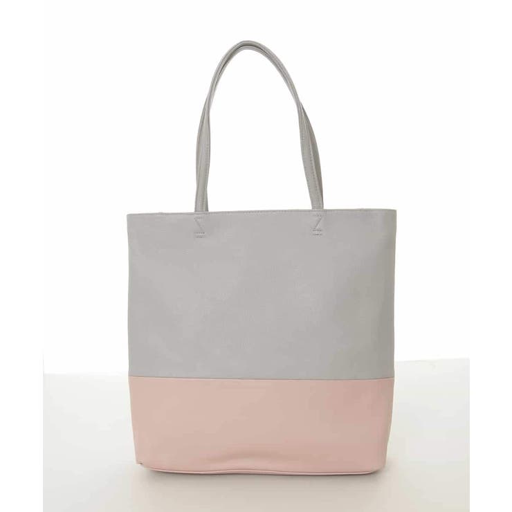 [A4収納可]バイカラーデザイン牛革トートバッグ | MK MICHEL KLEIN BAG | 詳細画像2 