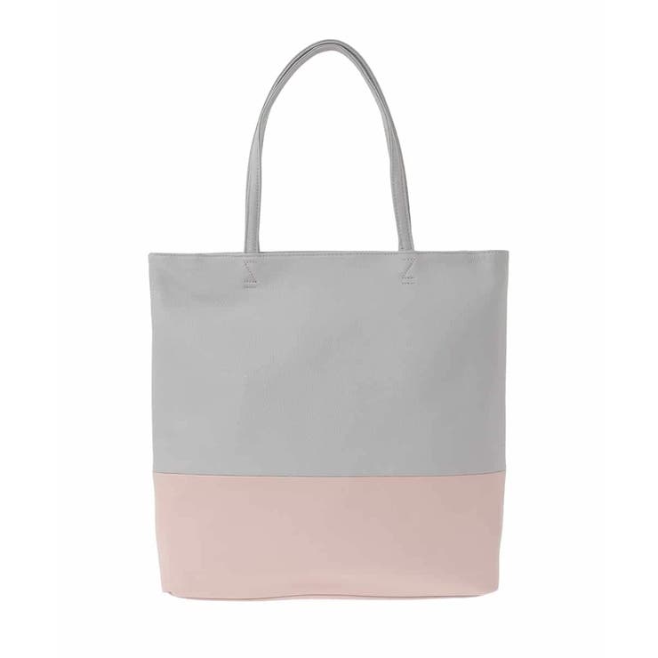 [A4収納可]バイカラーデザイン牛革トートバッグ | MK MICHEL KLEIN BAG | 詳細画像3 