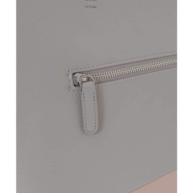 [A4収納可]バイカラーデザイン牛革トートバッグ | MK MICHEL KLEIN BAG | 詳細画像8 