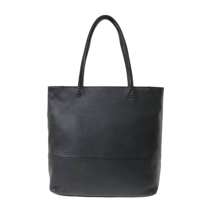 ブラック | [A4収納可]バイカラーデザイン牛革トートバッグ | MK MICHEL KLEIN BAG