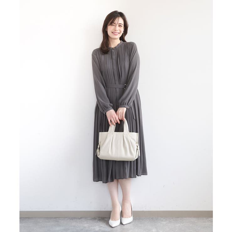 [2WAY]サイドポイント牛革デザインハンドバッグ | MK MICHEL KLEIN BAG | 詳細画像16 