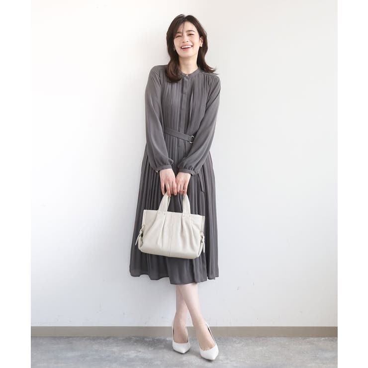 [2WAY]サイドポイント牛革デザインハンドバッグ | MK MICHEL KLEIN BAG | 詳細画像17 