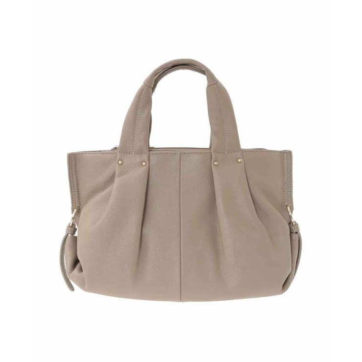 ベージュ | [2WAY]サイドポイント牛革デザインハンドバッグ | MK MICHEL KLEIN BAG