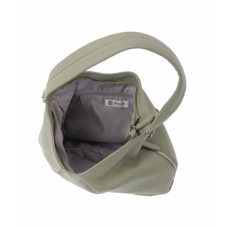 [2WAY]タックデザイン牛革ショルダーバッグ | MK MICHEL KLEIN BAG | 詳細画像11 