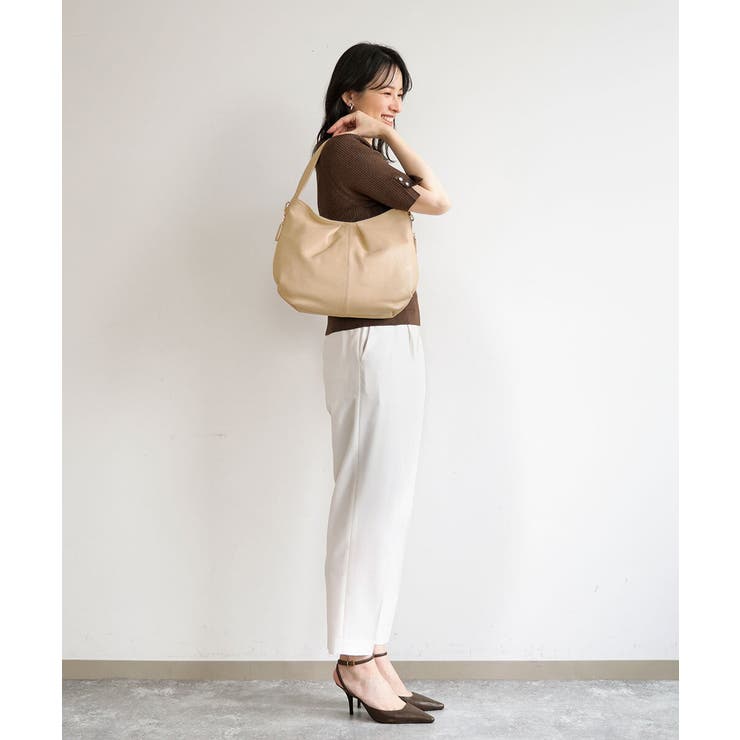 [2WAY]タックデザイン牛革ショルダーバッグ | MK MICHEL KLEIN BAG | 詳細画像18 