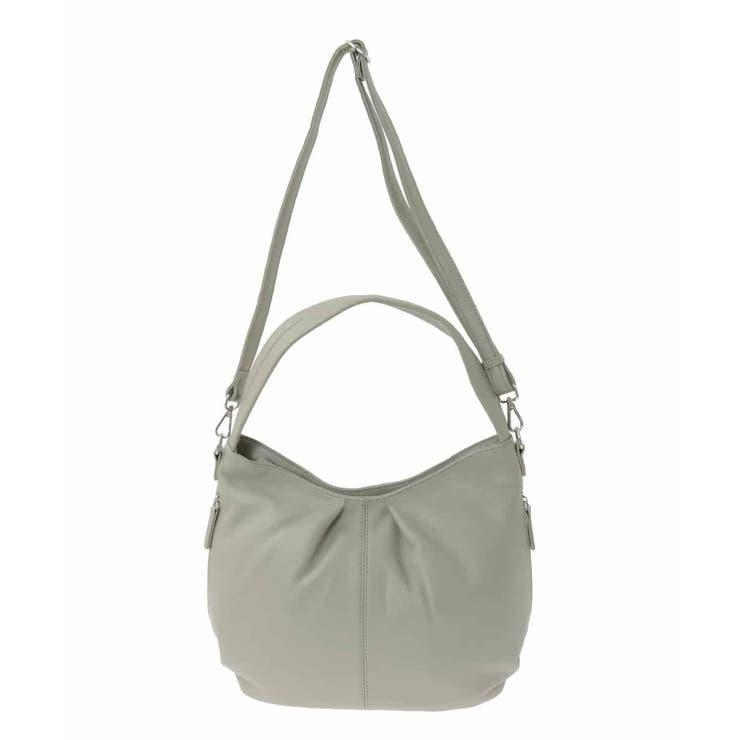 [2WAY]タックデザイン牛革ショルダーバッグ | MK MICHEL KLEIN BAG | 詳細画像5 