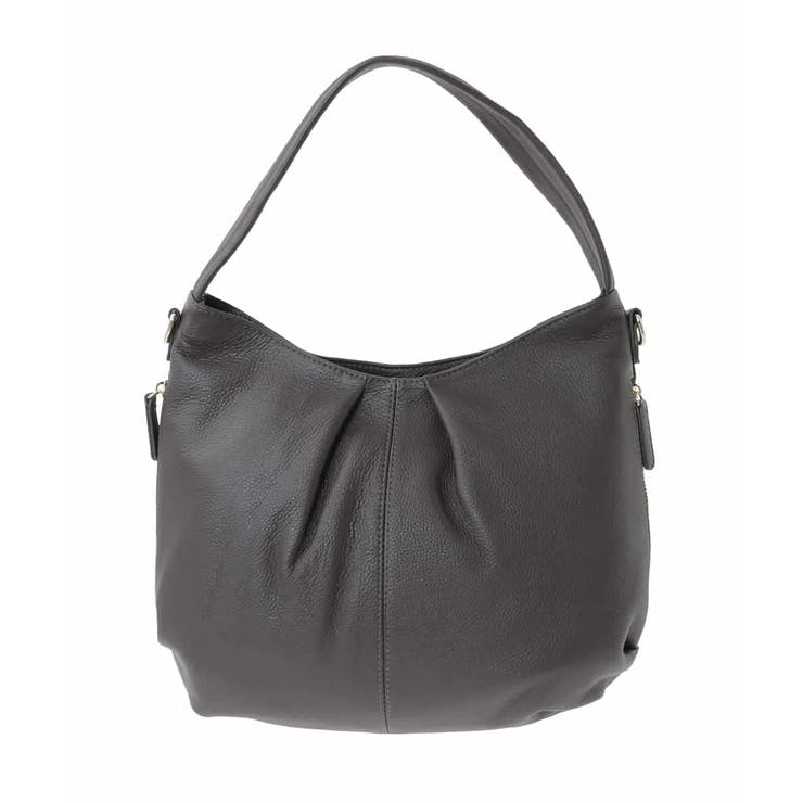 ダークグレー | [2WAY]タックデザイン牛革ショルダーバッグ | MK MICHEL KLEIN BAG
