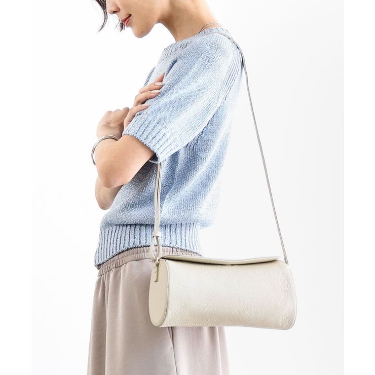 [300g以下の軽量]カウレザーシリンダーバッグ | MK MICHEL KLEIN BAG | 詳細画像10 